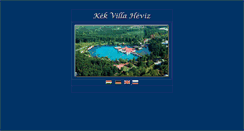 Desktop Screenshot of kekvillaheviz.hu